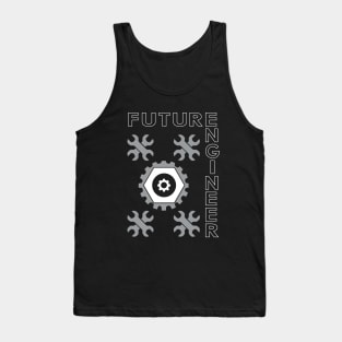 Future engineer, engineering text and logo Tank Top